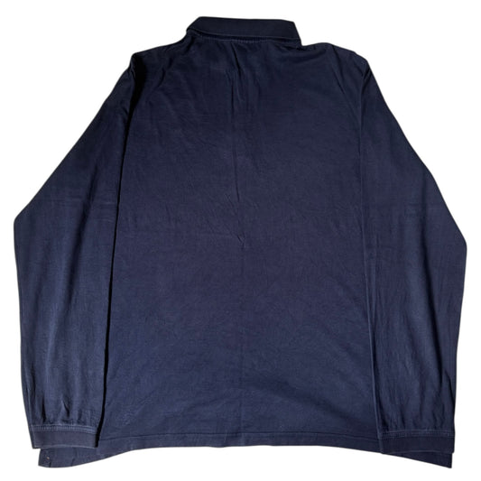XXL Lacoste Navy Long Sleeved Polo Shirt