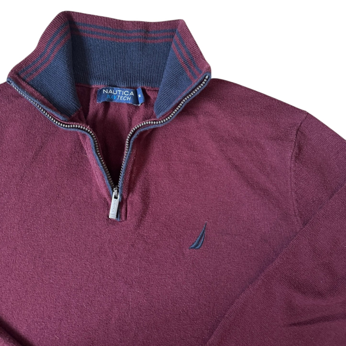 Medium Nautica Burgundy 1/4 Zip