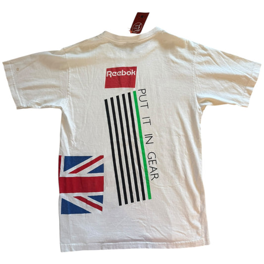 Medium Reebok White Graphic T-Shirt