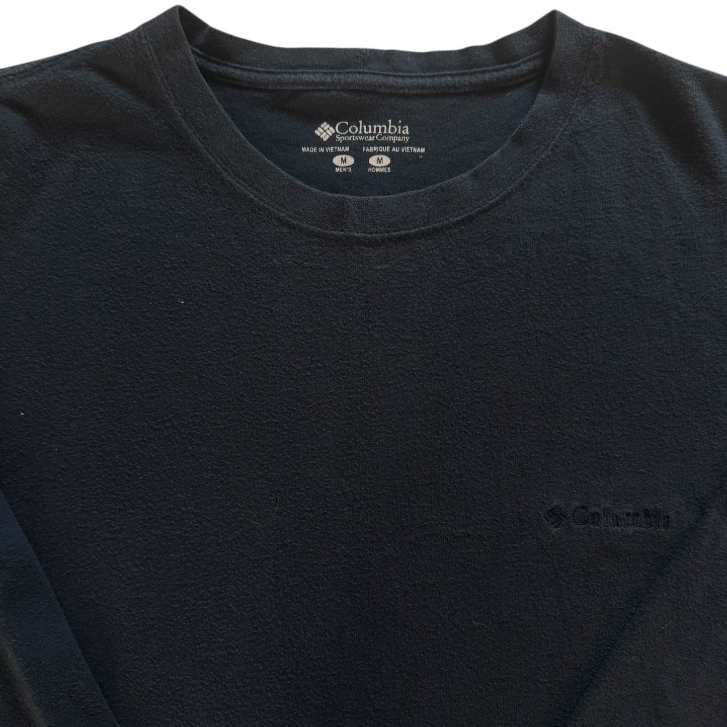 Medium Columbia Navy Long Sleeved T-Shirt