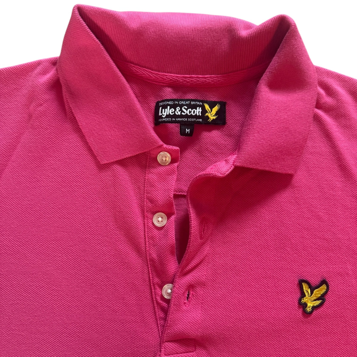 Medium Lyle & Scott Pink Polo Shirt
