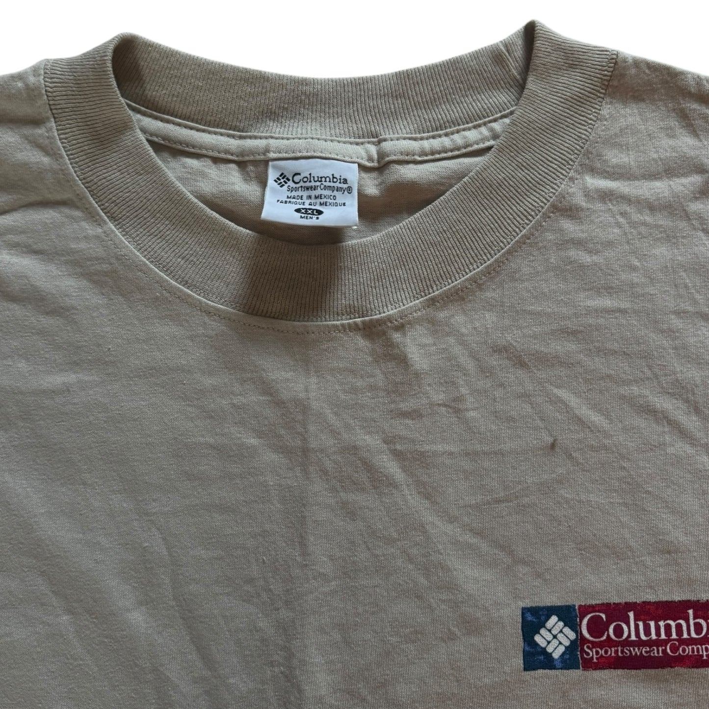 XXL Columbia Beige Fish T-Shirt