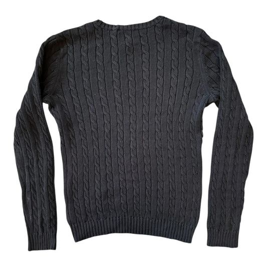 Womans Small Ralph Lauren Black Cable Knit