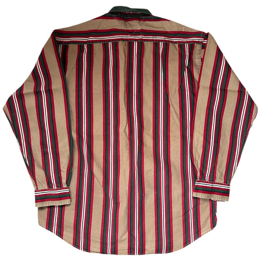 Large Tommy Hilfiger Beige Striped Shirt