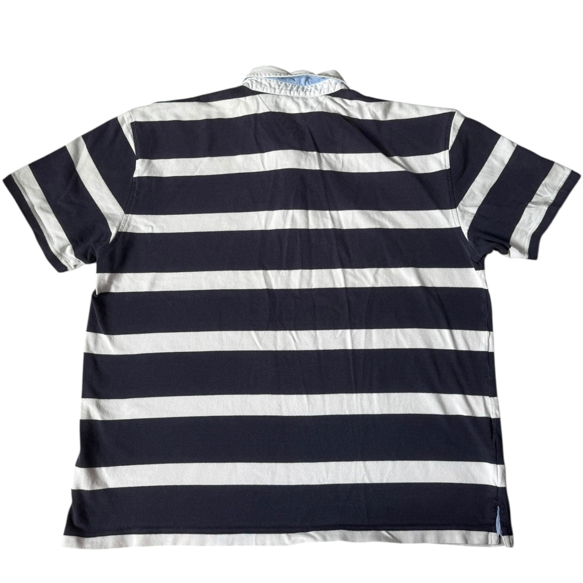 XXL Tommy Hilfiger Navy and White Striped Polo Shirt
