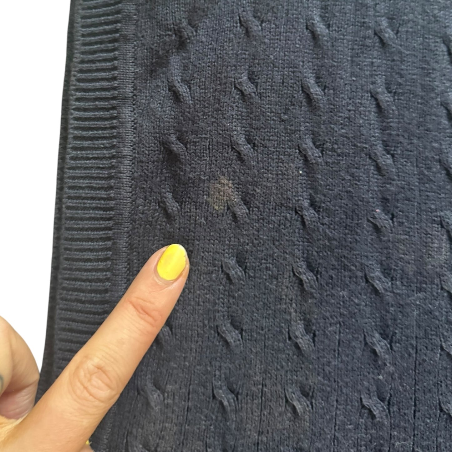 Large Tommy Hilfiger Navy Knitted Sweater Vest