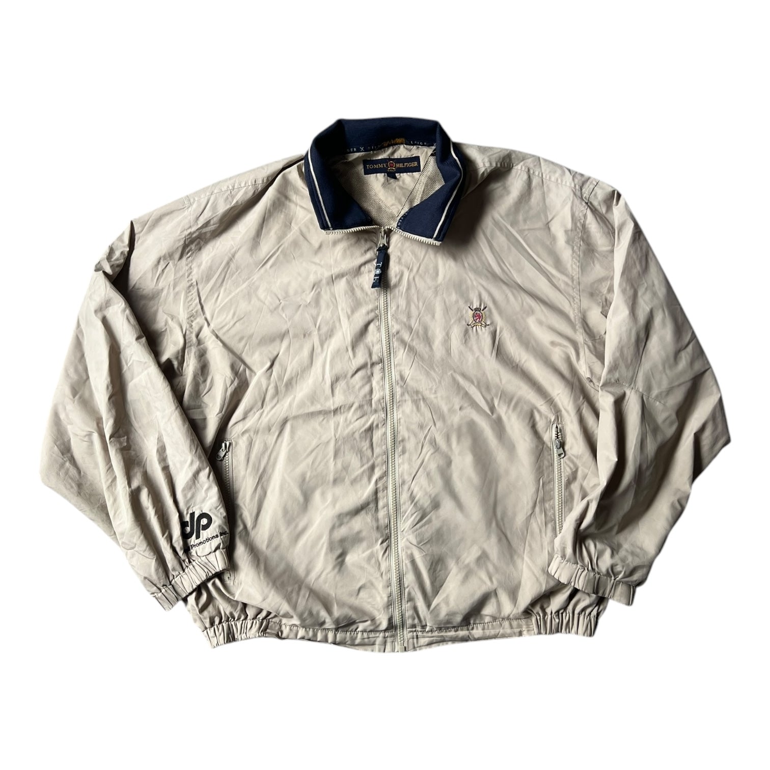 Beige Tommy Hilfiger Windbreaker Large Tommy Hilfiger Beige Bomber
