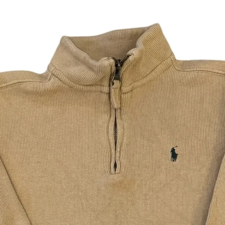 Aged 7 Ralph Lauren Beige 1/4 Zip