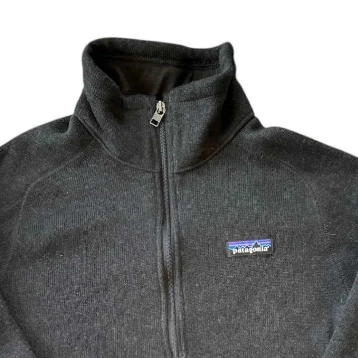 Small Patagonia Black 1/4 Zip Fleece