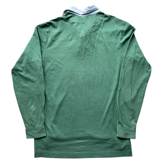Large Massimo Dutti Green Rugby Shirt