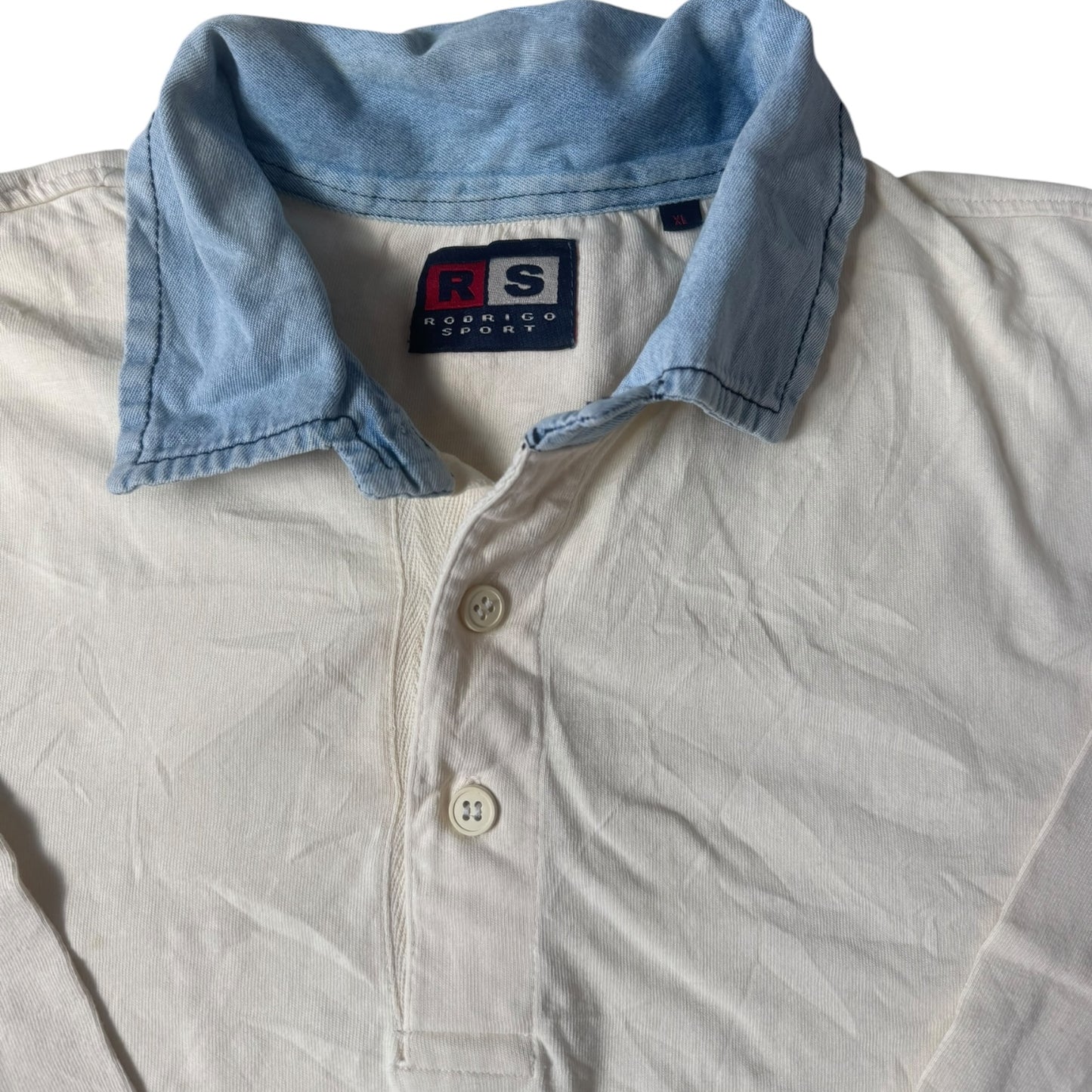 Extra Large Rodrigo Sport Pale Yellow Rugby Shirt