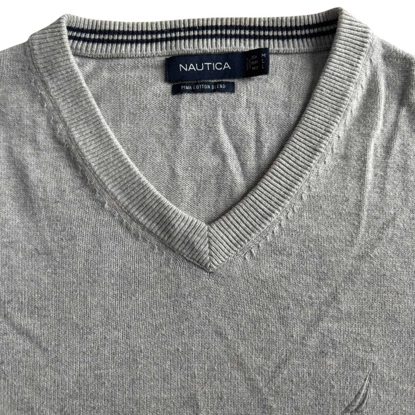 Medium Nautica Grey Knitted Jumper