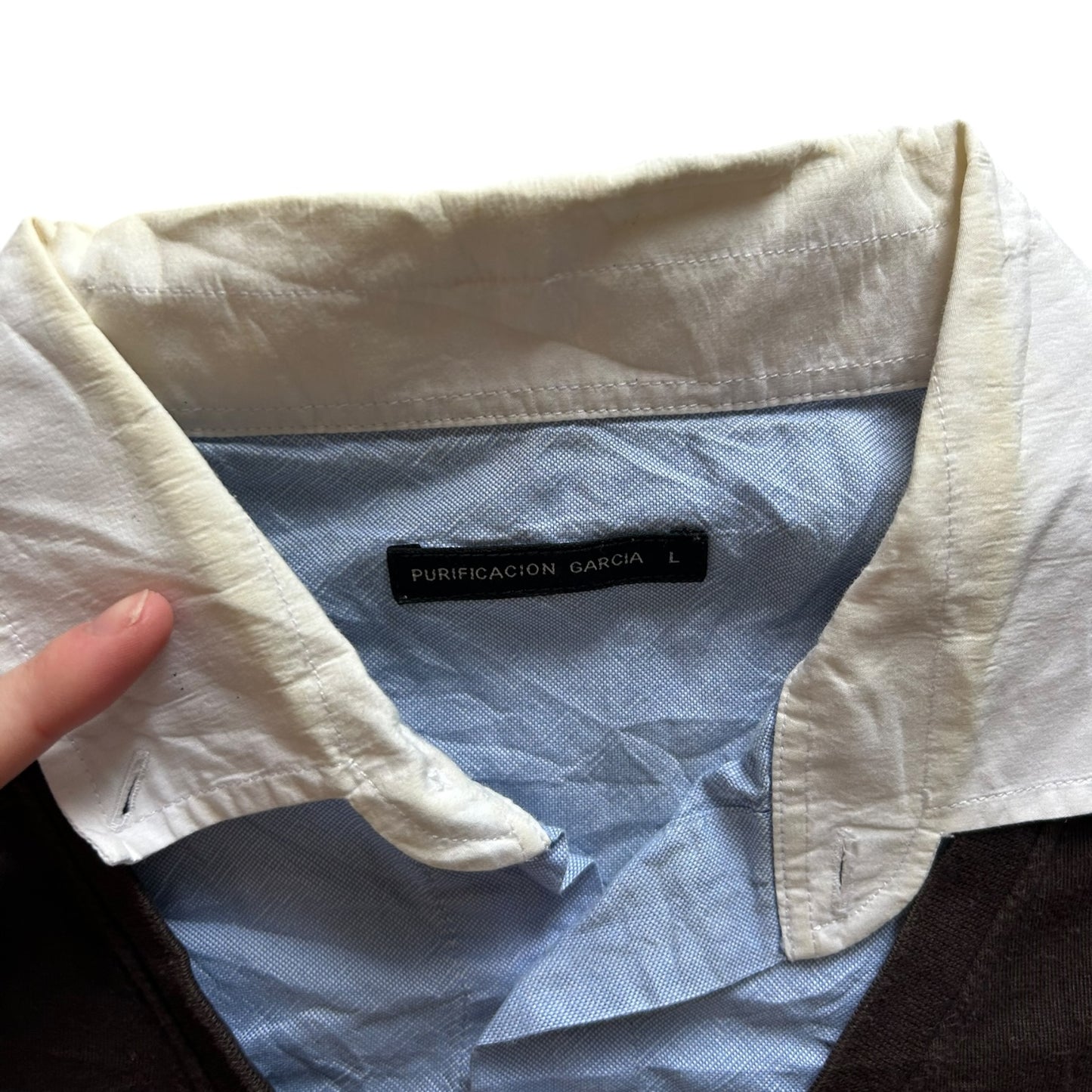 Large Purificacion Garcia Brown Rugby Shirt