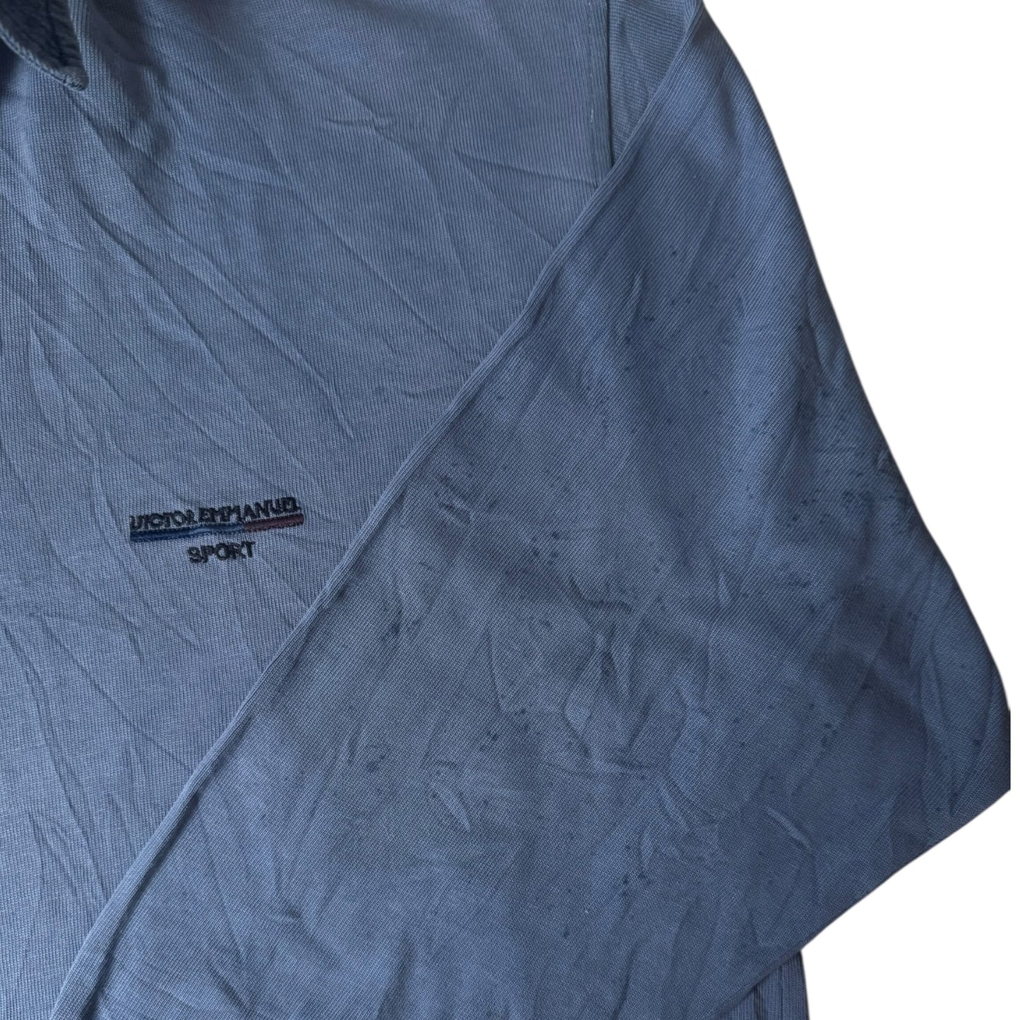 Victor Emmanuel Sport Large Blue Rugby Shirt