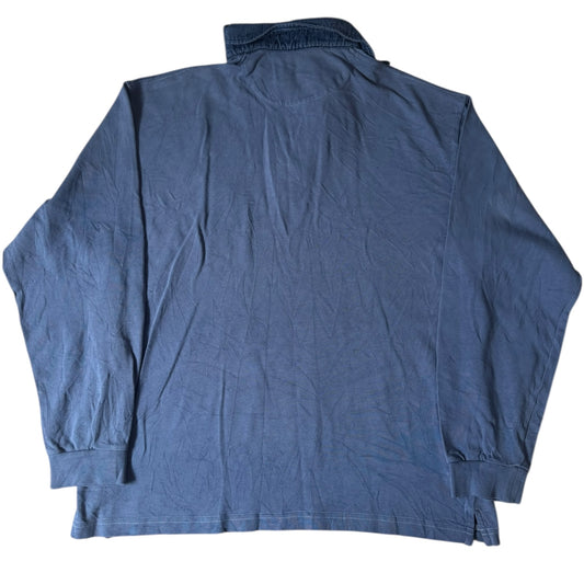 Victor Emmanuel Sport Large Blue Rugby Shirt