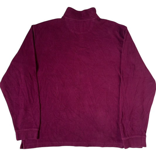 Extra Large Chaps Burgundy 1/4 Zip
