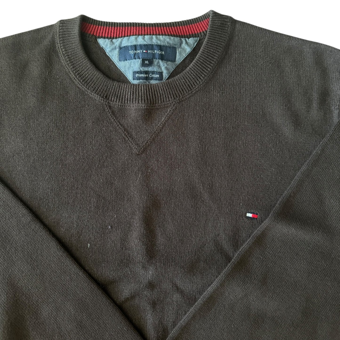 Extra Large Tommy Hilfiger Brown Knitted Jumper