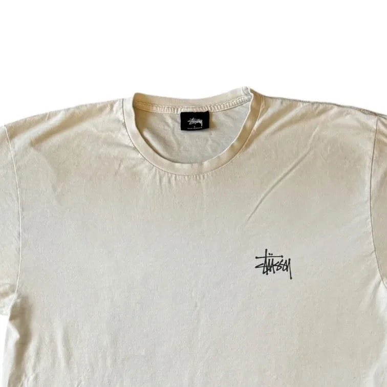 Large Stussy White T-shirt