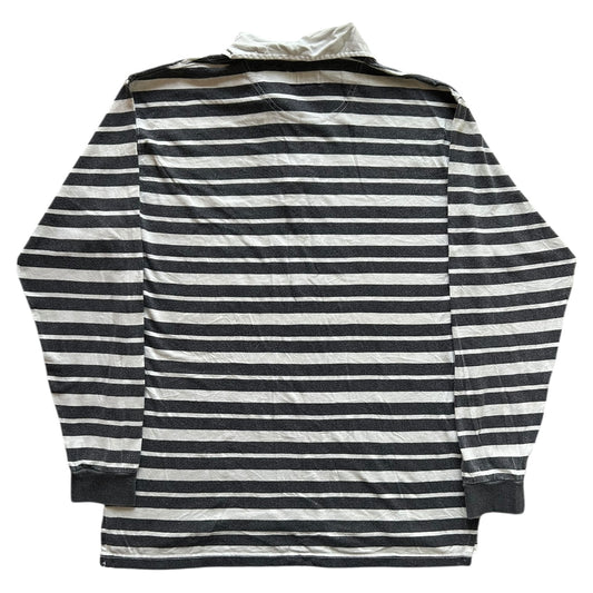 Extra Large Pierre Marcel Blue and White Rugby Shirt