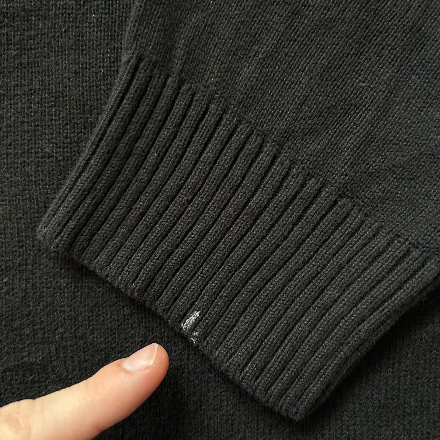 Large Nautica Black 1/4 Zip