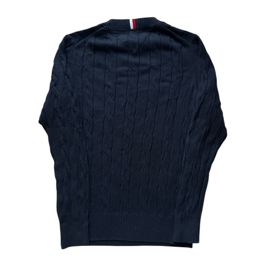 Extra Small Tommy Hilfiger Navy Cable Knit