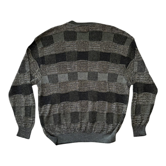 Large Neiman Marcus Grey Funky Knit