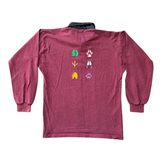 Medium Dual Planet Red Rugby Shirt