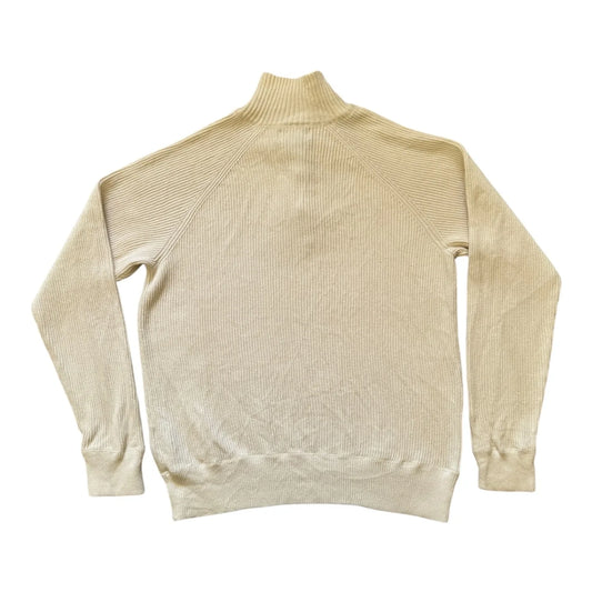 Medium Ralph Lauren White Knitted 1/4 Zip