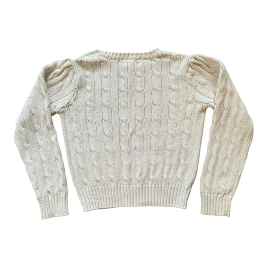 Aged 5 Ralph Lauren White Cable Knit