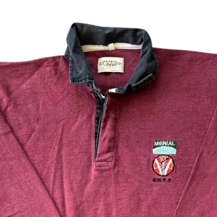Medium Dual Planet Red Rugby Shirt