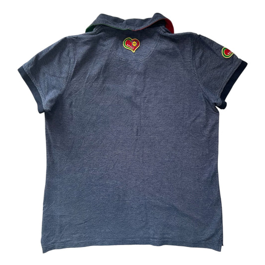 Large Lidl Blue Polo Shirt