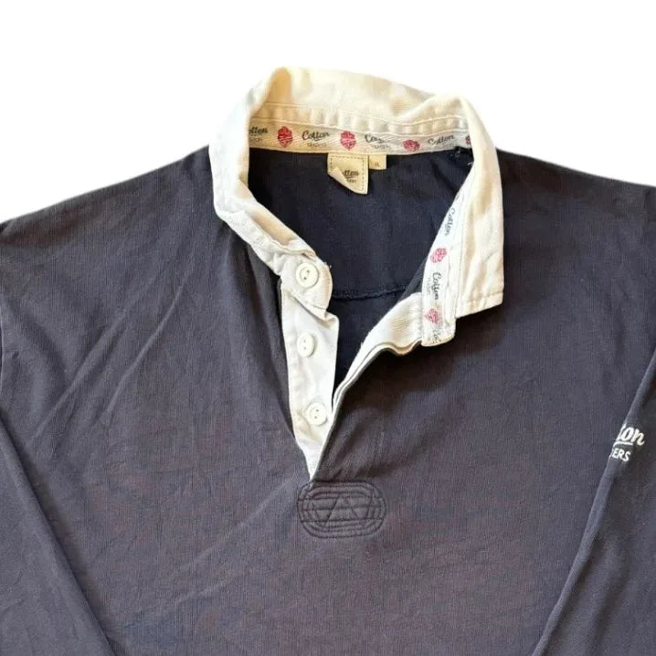 Extra large Cotton Traders Navy Rugby Shirt