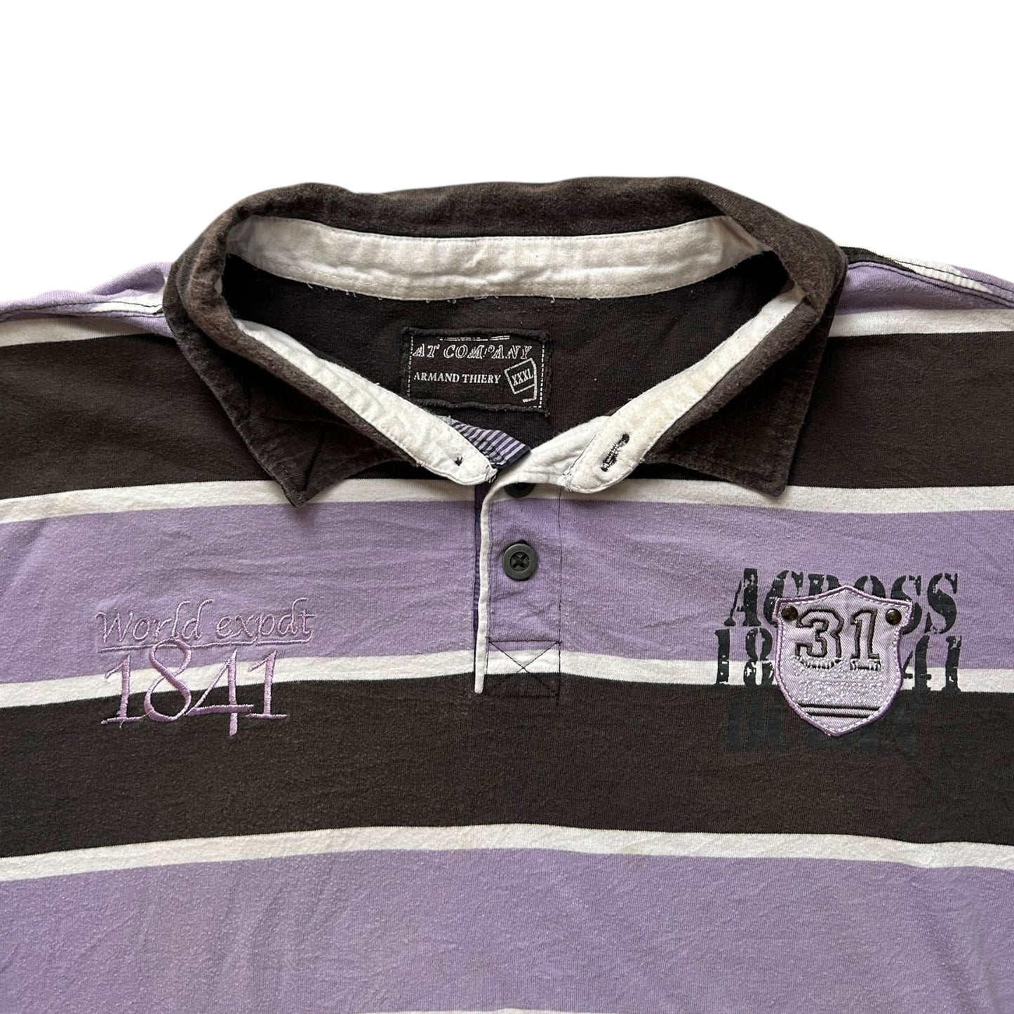 XXXL Armand Thiery Purple Rugby Shirt