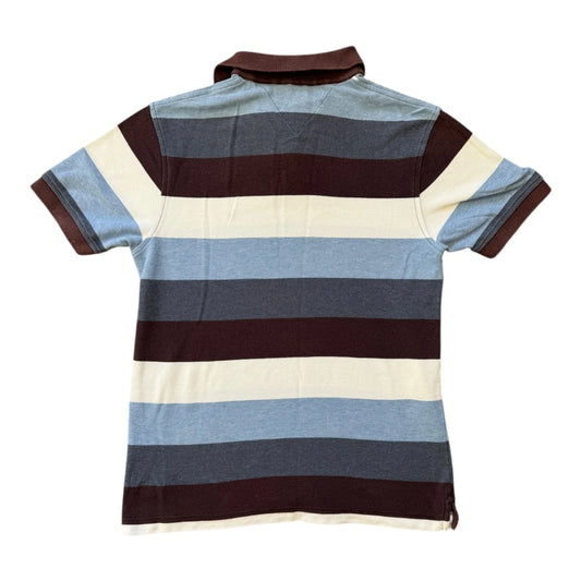 Medium Tommy Hilfiger Blue Striped Polo Shirt