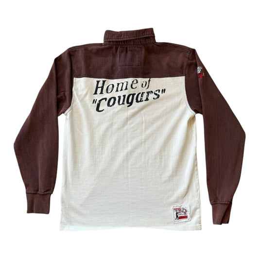 Large Marville Cougars White Rugby Shirt