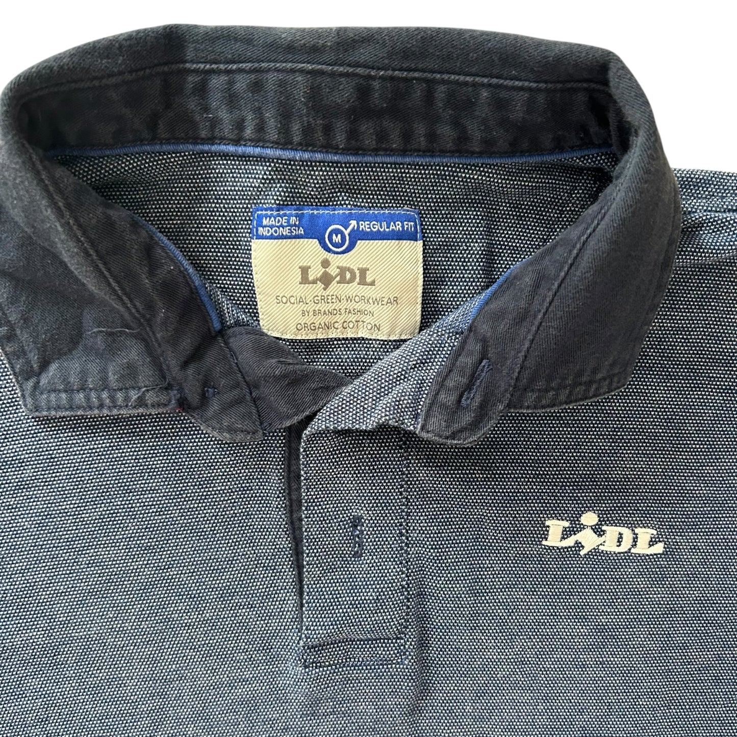 Medium Lidl Blue Polo Shirt