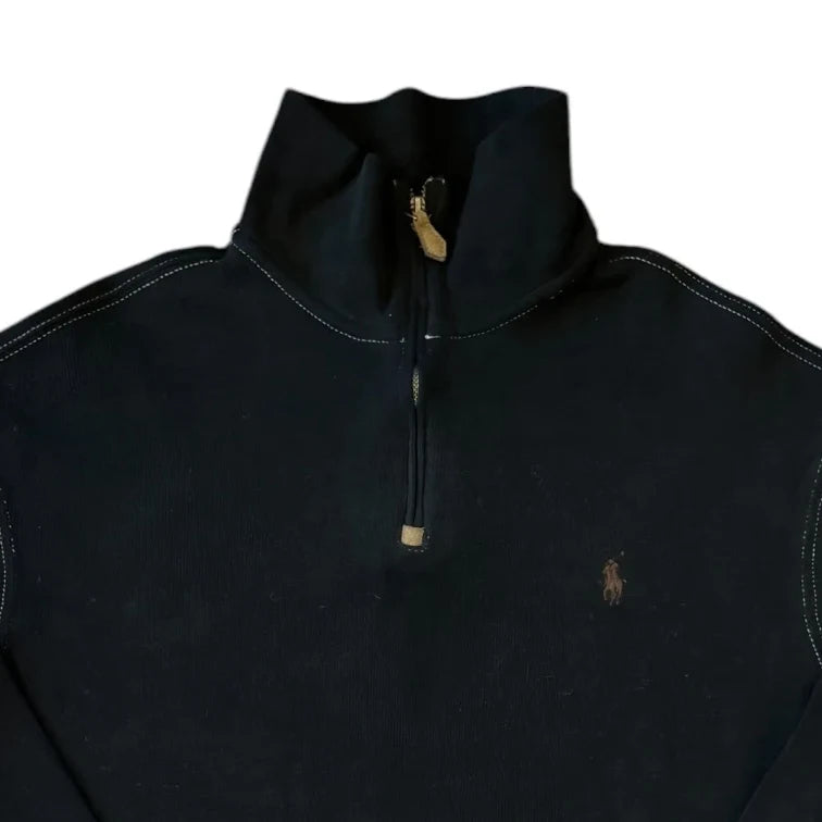 Large Ralph Lauren Black 1/4 Zip