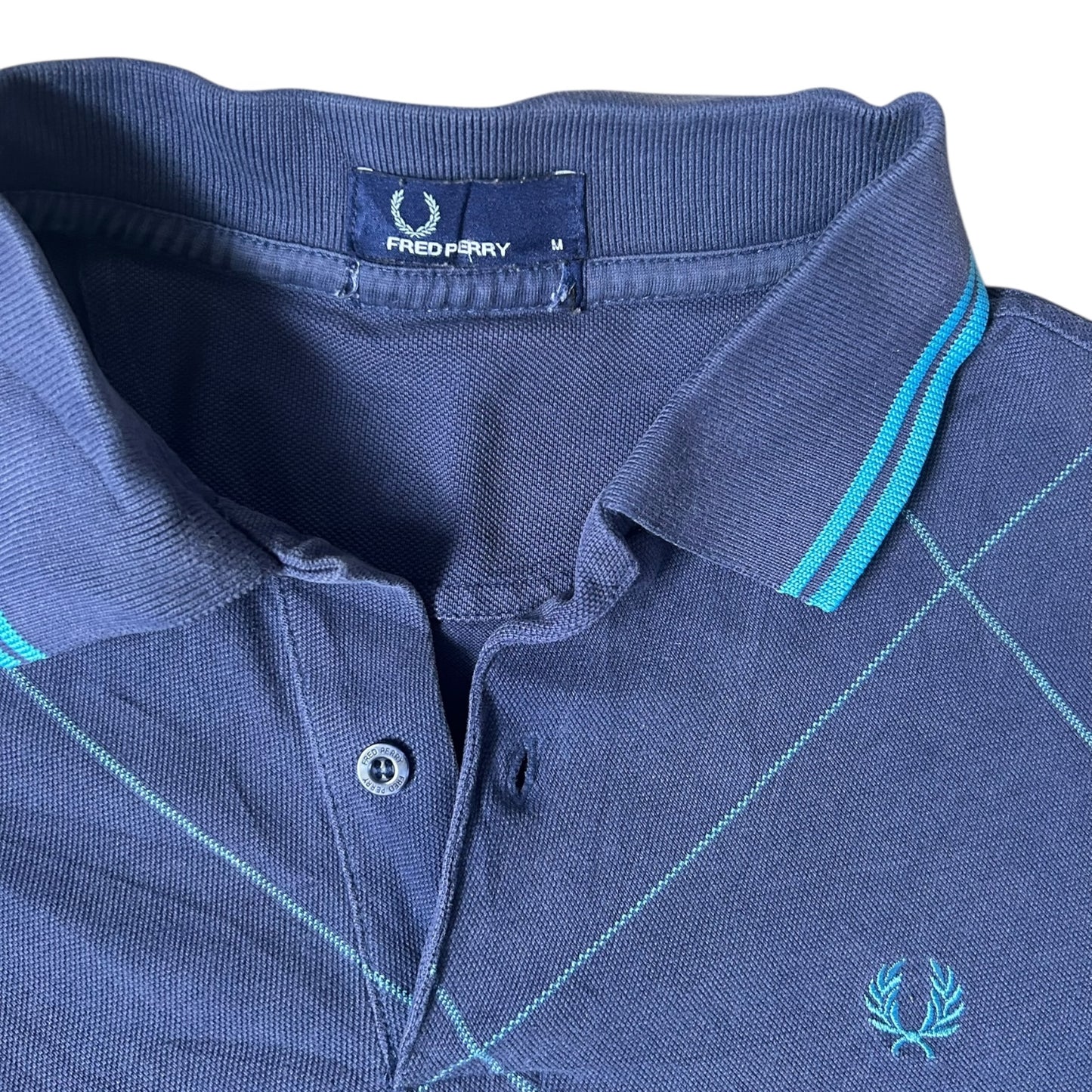 Medium Fred Perry Navy Polo Shirt