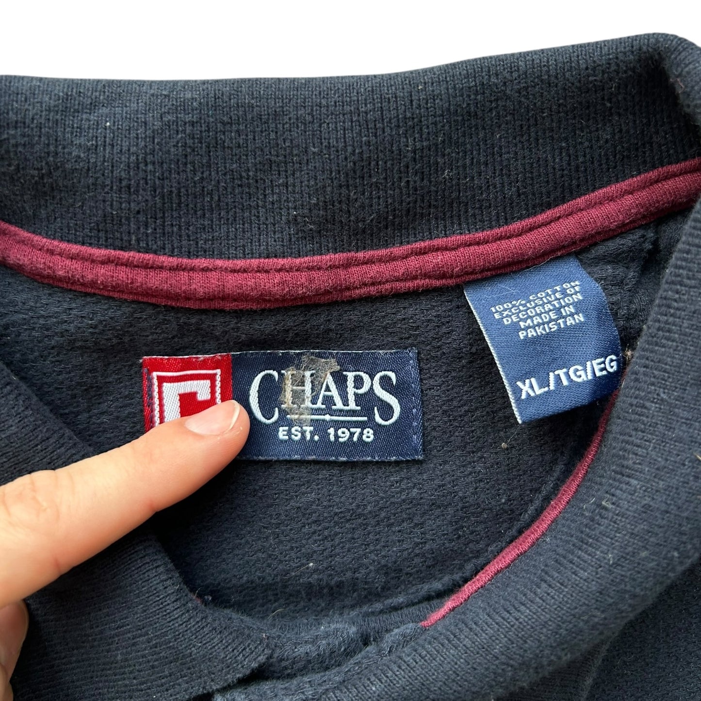 Extra Large Chaps Navy Polo Shirt