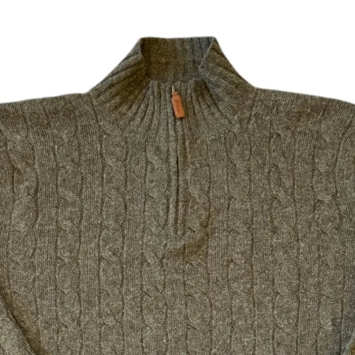 Extra large Ralph Lauren Green Lambs Wool 1/4 Zip