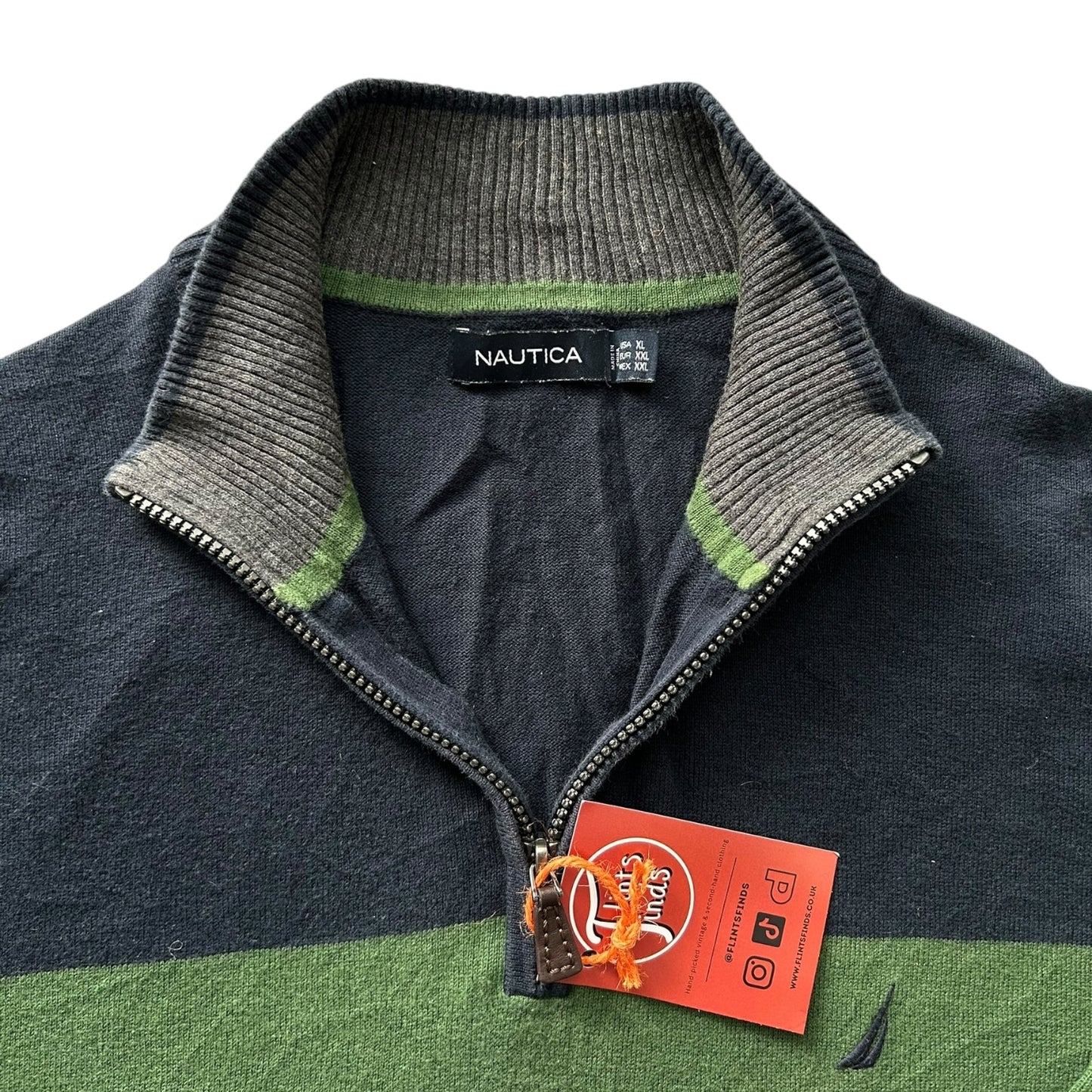 Extra Large Nautica Green 1/4 Zip