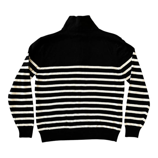 Medium Nautica Black and White 1/4 Zip