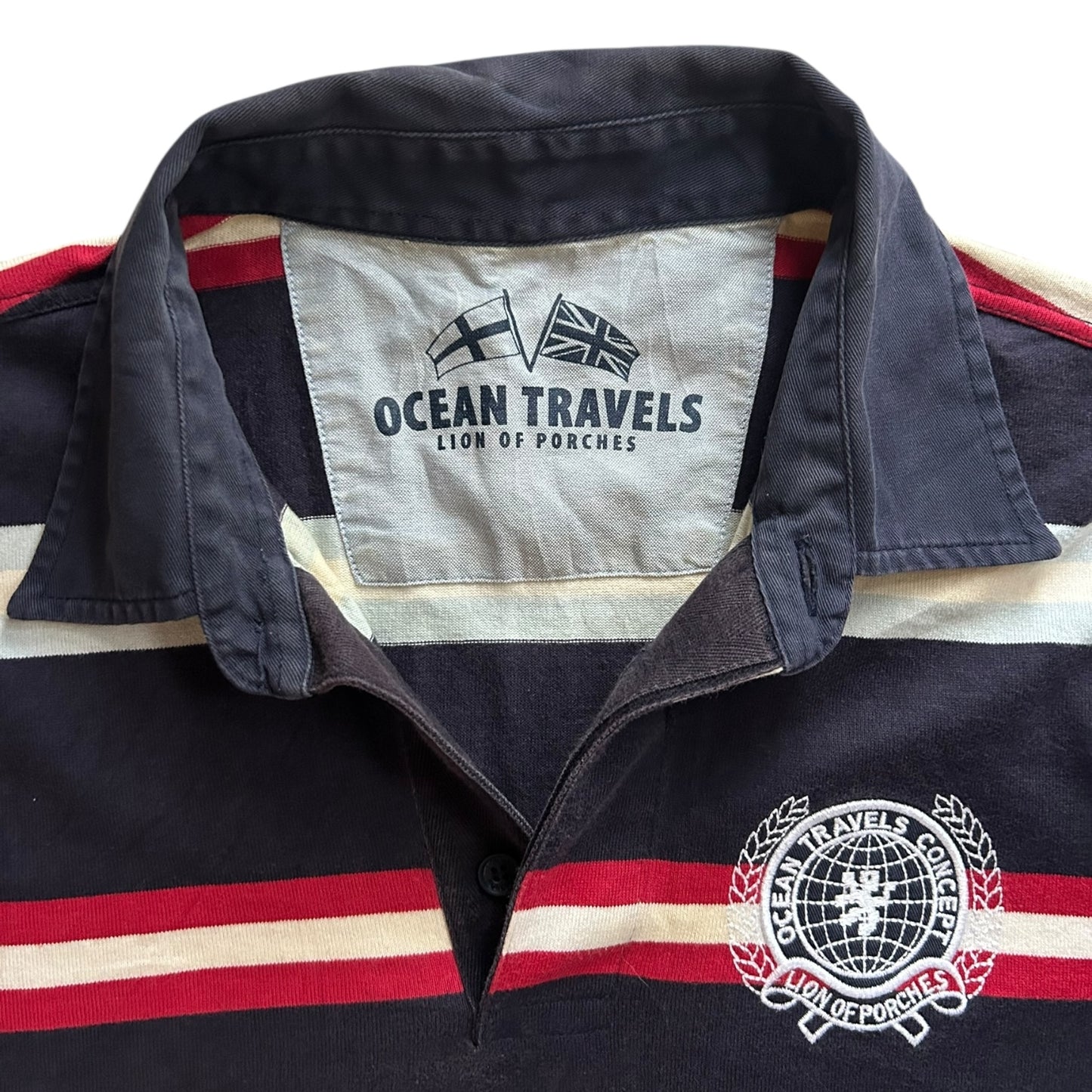 Extra Large Lion of Porches Navy Rugby Shirt
