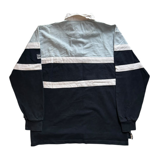 Medium Sacoor Brothers Navy Rugby Shirt