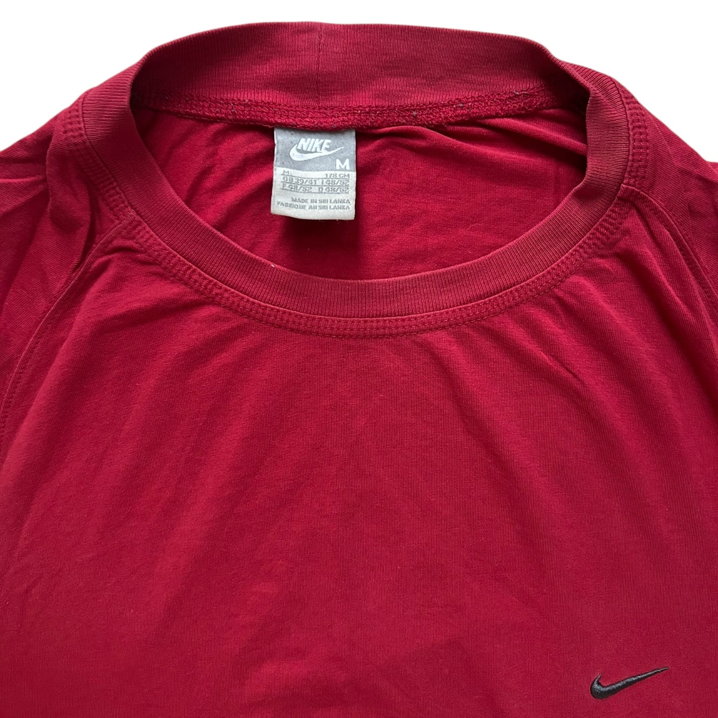 Medium Nike Red Long Sleeved T-Shirt