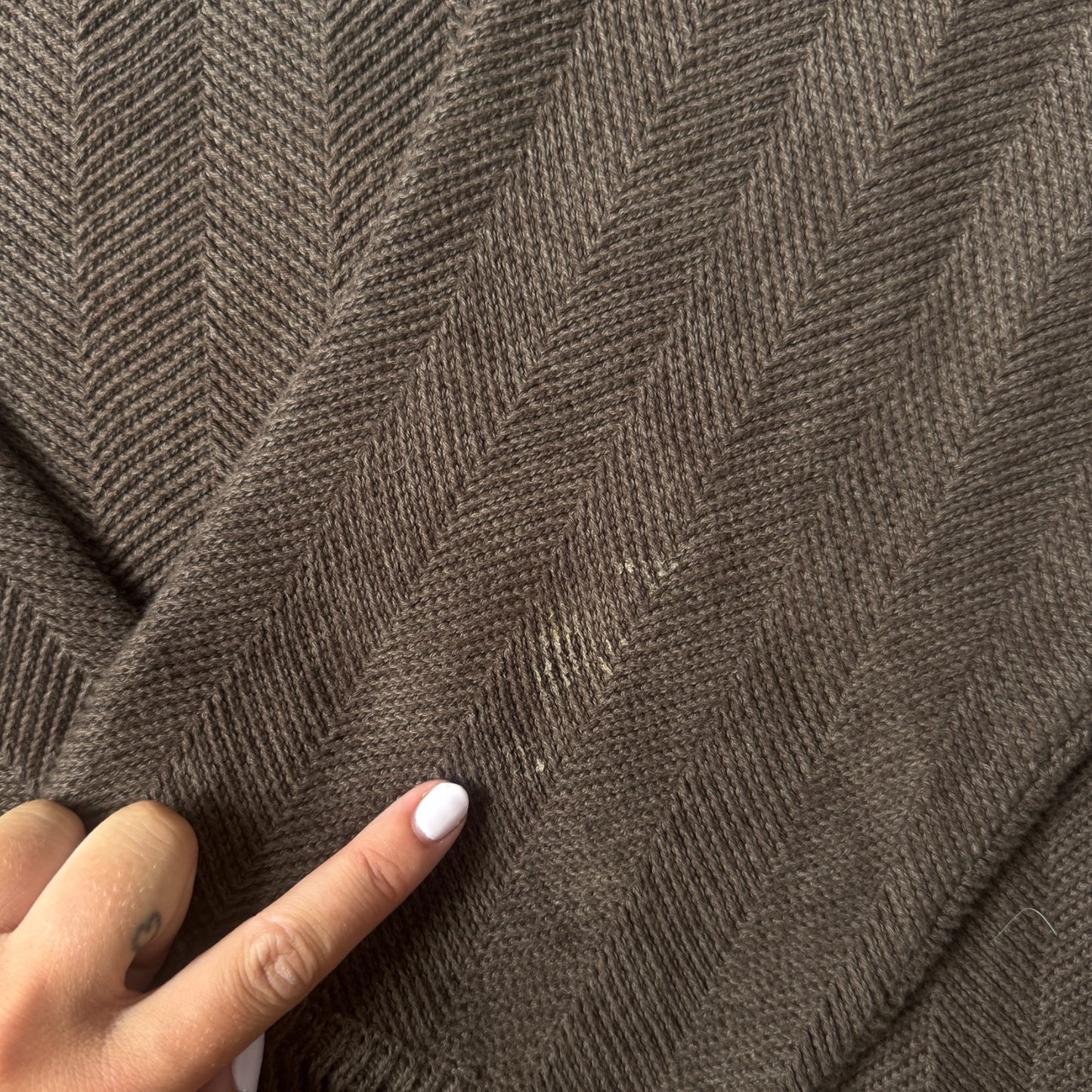 Extra Large Chaps Brown Thick Knitted Jumper
