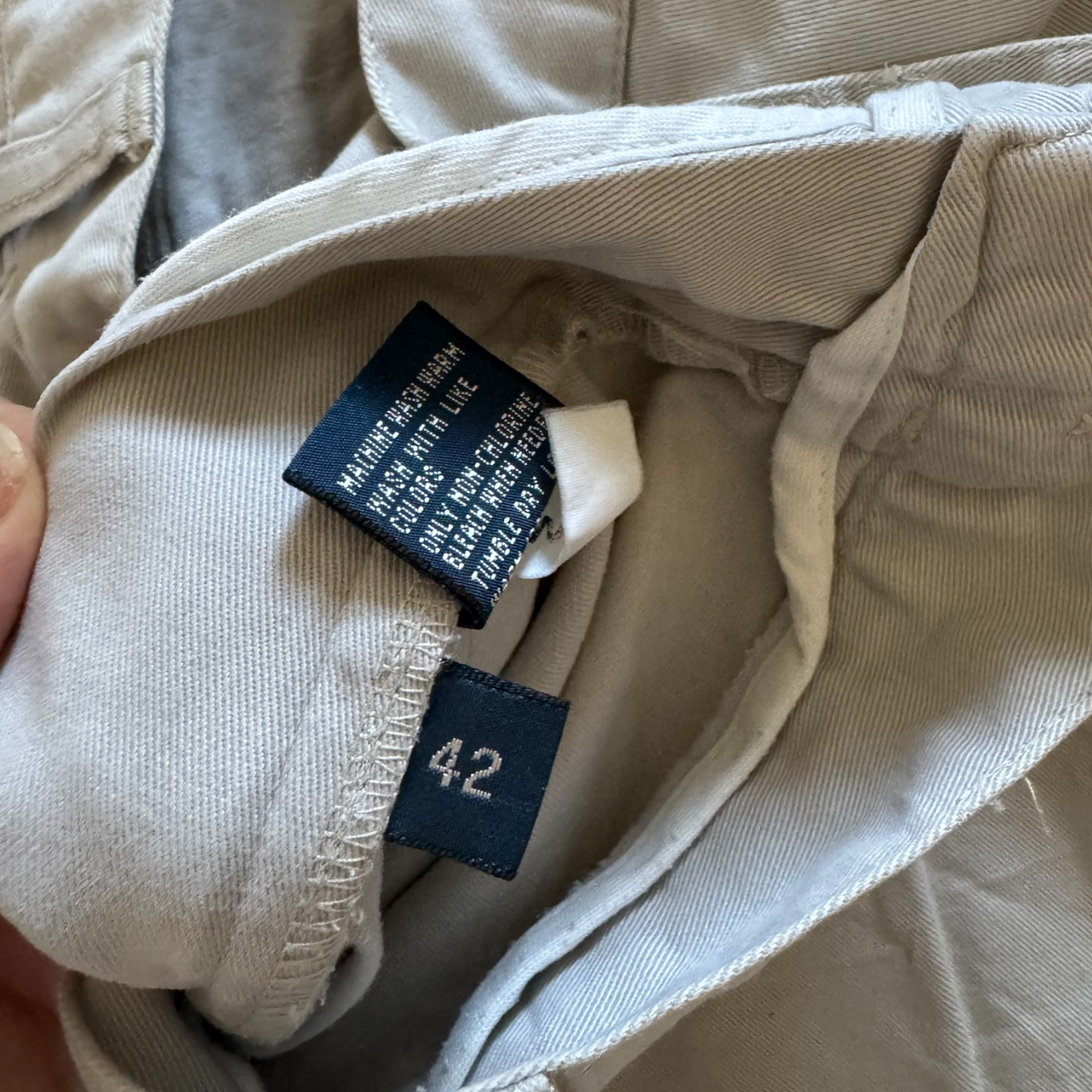 Size 42 Ralph Lauren Beige Chino Shorts