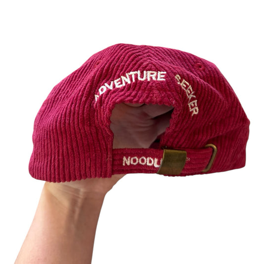 Noodie Run Red Corduroy Cap