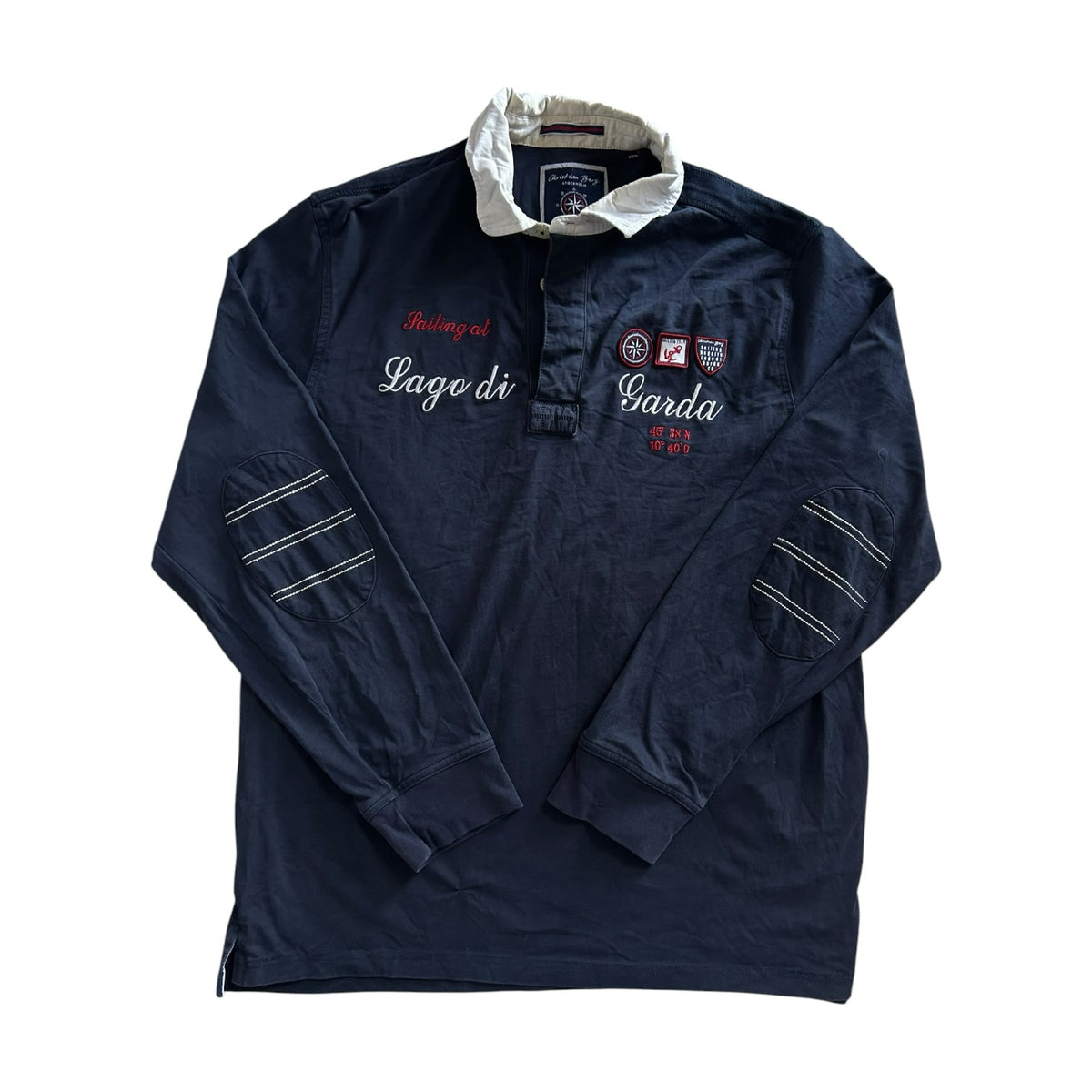 XXL Christian Berg Navy Lago Di Garda Rugby Shirt