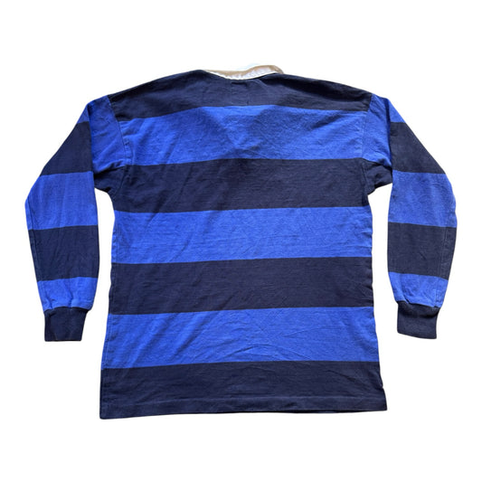 Extra large 90s McIntosh & Seymour Blue and Navy Rugby Shirt